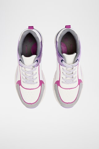 Baskets en croûte de cuir - Violet