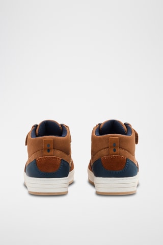 Baskets montantes en nubuck - Camel