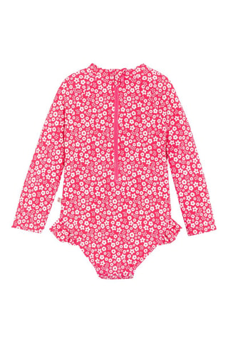 MAILLOT DE BAIN COMBI ANTI UV Rose shocking