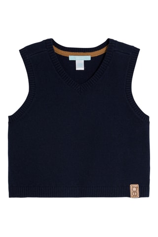 Pull sans manches - Bleu marine