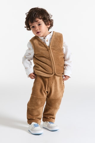 Gilet sans manches réversible - Marron
