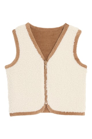 Gilet sans manches réversible - Marron