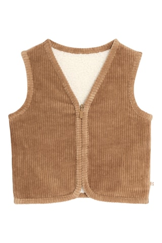 Gilet sans manches réversible - Marron