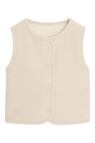 Gilet sans manches réversible - Ecru - Okaïdi