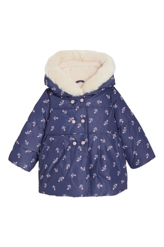Parka à capuche - Bleu marine - Obaibi - Okaïdi