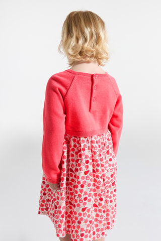 Robe trompe-l’œil - Rose