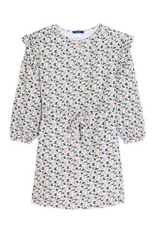 Robe - Blanc et vert foncé - Okaïdi