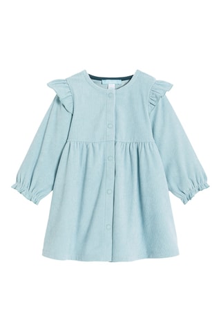 Robe en velours - Bleu clair