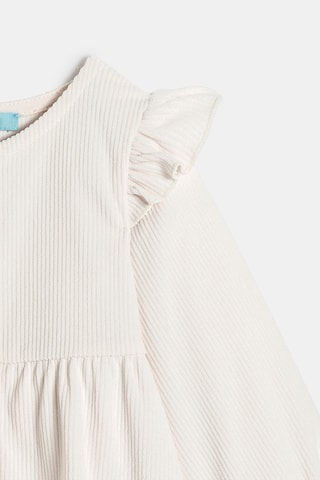 Robe en velours - Ecru