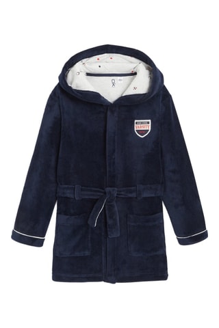 Peignoir à capuche - Bleu marine - Okaïdi