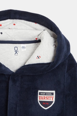 Peignoir à capuche - Bleu marine - Okaïdi