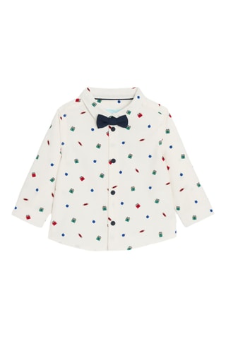 Chemise en velours - Blanc
