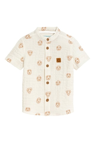 CHEMISE BEBE Garcon Imprime beige