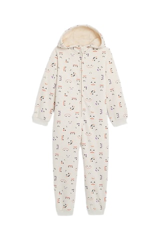 Combinaison de pyjama à capuche - Ecru - Okaïdi