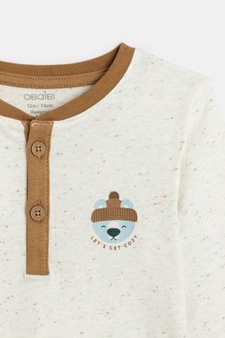T-shirt - Ecru chiné