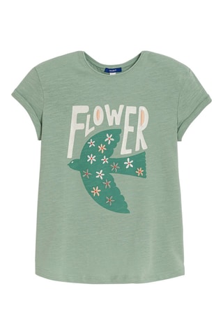 T-shirt - Vert d’eau chiné - Okaïdi