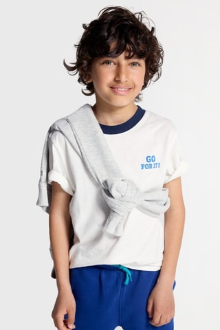 T-shirt - Blanc - Okaïdi