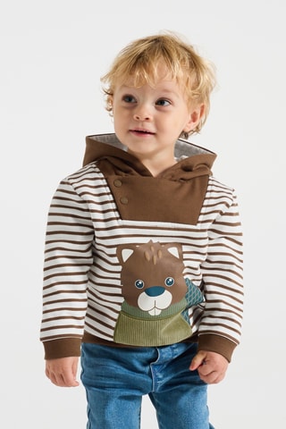 Sweat à capuche - Marron