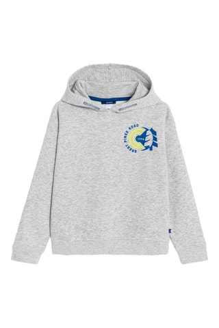 Sweat à capuche - Gris chiné - Okaïdi