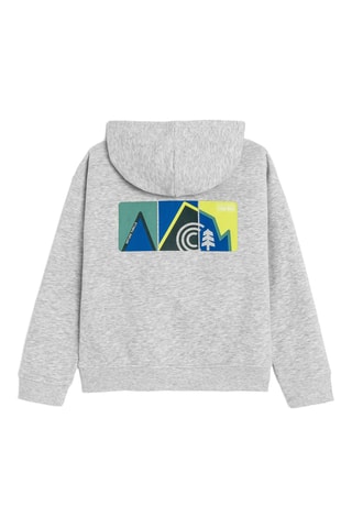 Sweat à capuche - Gris chiné - Okaïdi