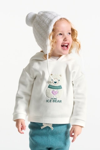 Sweat à capuche - Blanc - Obaïbi - Okaïdi
