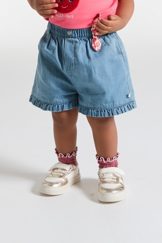 Short en jean - Bleu