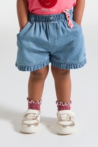 Short en jean - Bleu