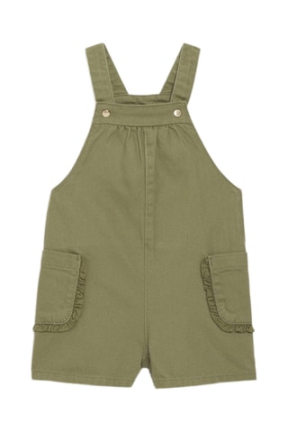 Blouse et salopette - Blanc et kaki - Okaïdi