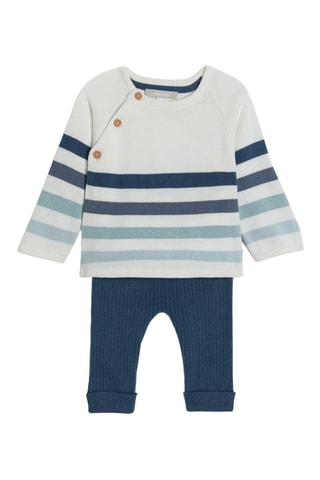 Pull et pantalon - Bleu pétrole - Okaïdi