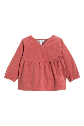 Blouse et pantalon en velours - Rose foncé - Okaïdi