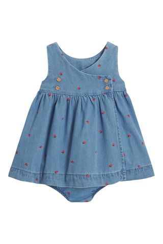 Robe et bloomer en jean - Bleu - Okaïdi