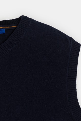 Pull sans manches - Bleu marine - Okaïdi