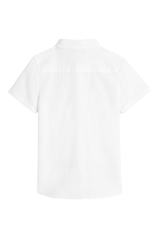 Chemise en lin - Blanc - Okaidi