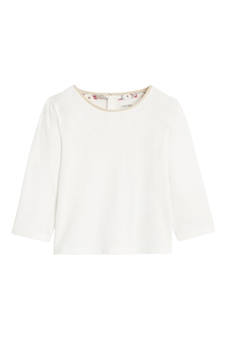 T-shirt et robe-salopette - Marron et blanc - Obaibi