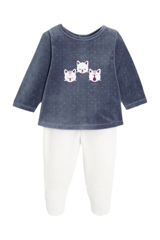 Pyjama - Bleu marine et blanc - Obaibi
