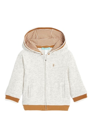 Sweat à capuche - Beige chiné - Obaibi