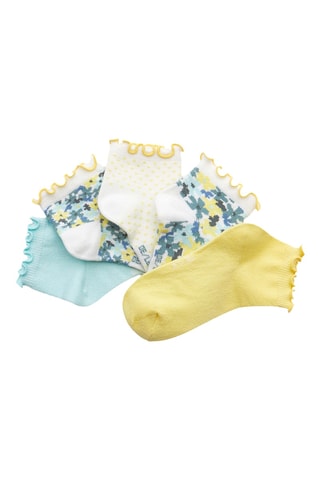 5 paires de chaussettes - Blanc et jaune - Okaidi