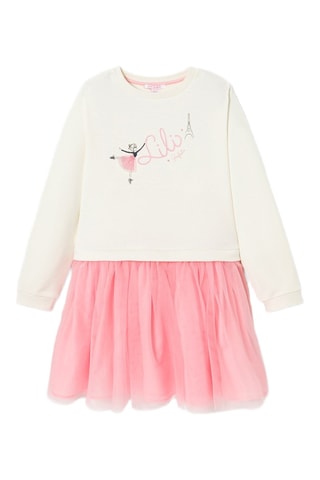 Robe trompe-l’œil - Blanc - Lili Gaufrette