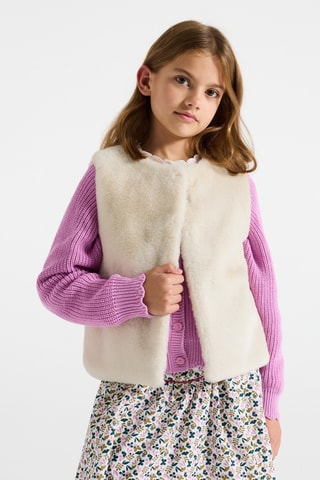 Veste sans manches - Ecru - Okaidi