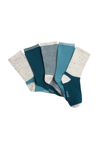 5 paires de chaussettes - Bleu et gris clair - Okaidi