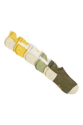 5 paires de chaussettes - Jaune et kaki - Okaidi