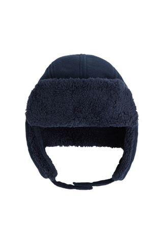 Bonnet aviateur fourré - Bleu marine - Okaidi
