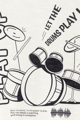 T-shirt - Blanc - Okaïdi