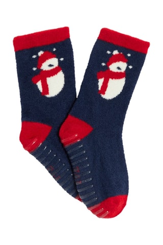 Chaussettes antidérapantes - Bleu marine - Okaïdi
