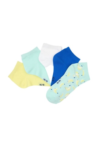 5 paires de socquettes - Jaune - Okaidi