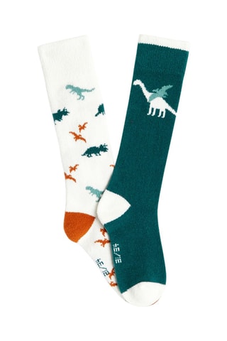 2 paires de chaussettes - Bleu canard - Okaïdi
