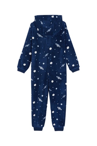 Surpyjama à capuche Bleu marine - Okaïdi