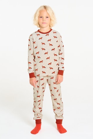 Pyjama en velours - Beige chiné - Okaïdi