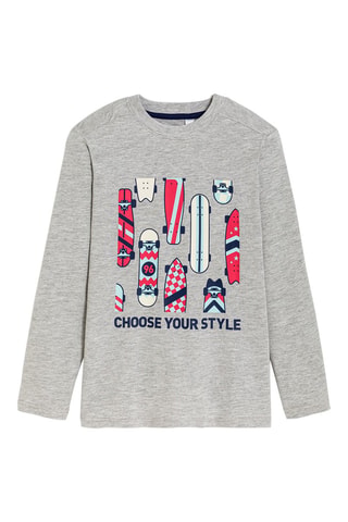 T-shirt - Gris - Okaïdi