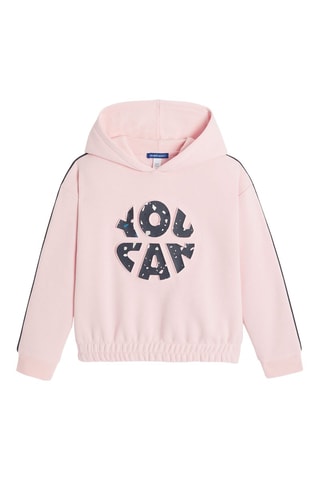 Sweat à capuche - Rose poudré - Okaïdi